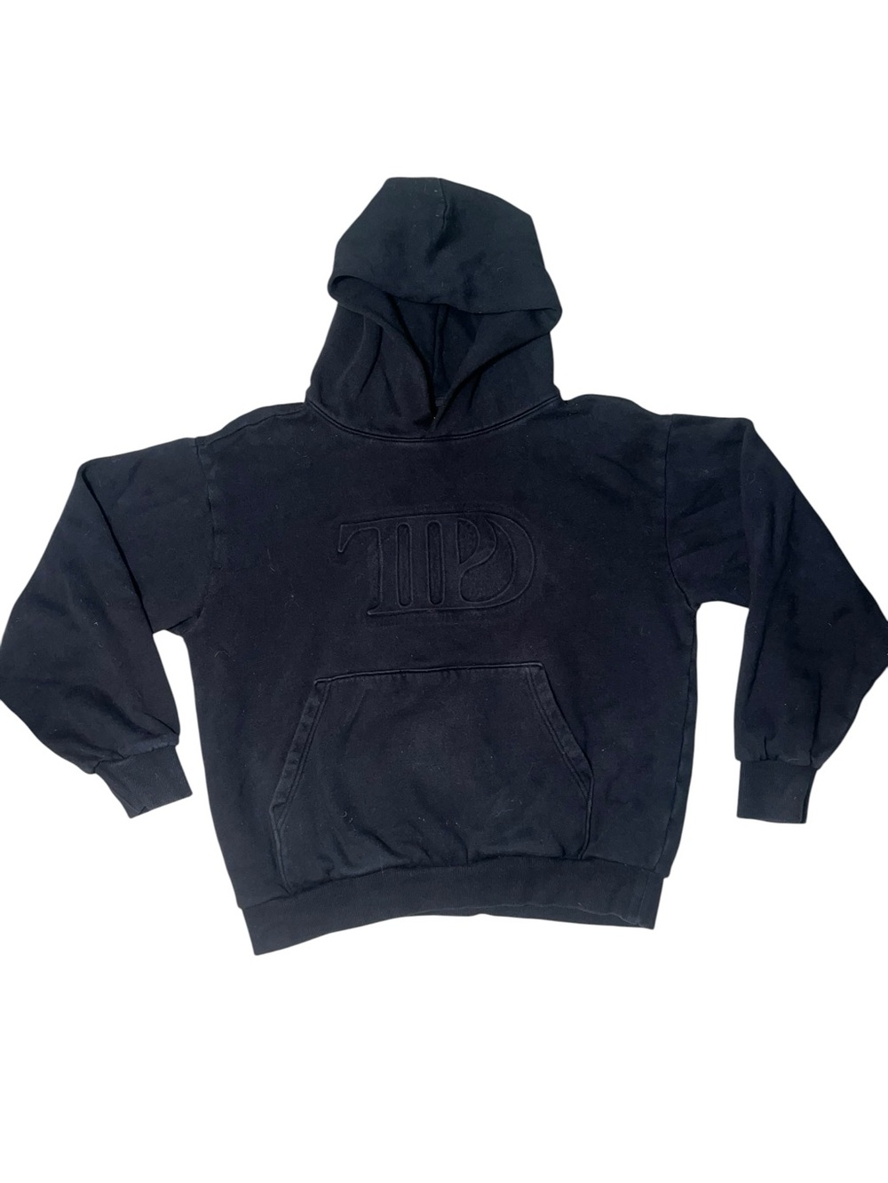 Medium The Tortured Poets Department Taylor Swift Black Embroidered Hoodie